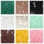 80pcs(Approx. 20g/0.7oz) 1cm/0.39in Square Resin Mosaic Tiles 0.2cm/0.08in Carousel 6