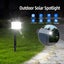 Solar outdoor garden spot light Carousel 6