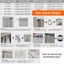 BILEEHOME Modern Short Linen Sheer Curtains For For Living Room Bedroom Voile Carousel 7
