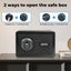 8.1L Digital Security Safe Box Fingerprint Key Lock Cash Lock Home Office Carousel 7