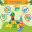 Bopeep Magnetic Tiles Blocks Dinosaur Toys Building Play for Kids STEM 60PCS Carousel 7