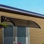 Door Canopy W100xD100cm DIY Window Door Awning Sun Shade with Tinted Roof Panel Carousel 3