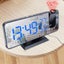 LED Digital Alarm Clock With FM Radio Snooze Weather Station Calendar Carousel 3