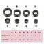 4/8pcs Woodworking Drill Locator 3-16mm Shaft Depth Collars Ring Carousel 8