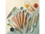 Cooking Silicone Kitchen Tool Set 12-Piece W/Light Wood Handle Silicone Brush Carousel 4