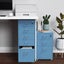 Gorilla Office - Mobile Metal 5 Drawer Cabinet - Pastel Blue Carousel 3