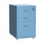 Gorilla Office - Mobile Metal 3 Drawer Cabinet - Pastel Blue Carousel 1