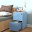 Gorilla Office - Mobile Metal 3 Drawer Cabinet - Pastel Blue Carousel 3