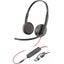 HP Poly Blackwire 3225 USB-C/A/3.5mm Wired On-Ear Headset Noise-Canceling Mic / Carousel 1