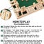 4-Way Shut The Box Dice Game - Wooden Board for 2-4 Players Carousel 6