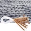 NEW 12pcs Hooks Weave Crochet Needles Bamboo Knitting 1.2M Rug Bead Carpet Carousel 4