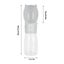 Elosung Dog Water Bottle With Bowl Dispenser 380Ml Grey Pet Travel Cup Leak Proo Carousel 2