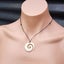 Natural Hand Carved Maori Bone Carving Pendant Necklace - Etched Koru Carousel 4