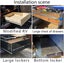 1000mm Drawer Slides Runner Carousel 8