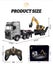 HUINA 1522 1:18 GREY FLATBED TRUCK with Static Digger (Hui Na) Carousel 11