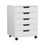 5-drawer Filing Cabinet Mobile Rolling Storage Cabinet Chest Of Drawers Stand... Carousel 1
