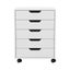 5-drawer Filing Cabinet Mobile Rolling Storage Cabinet Chest Of Drawers Stand... Carousel 3