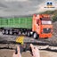 HUINA 1312 1:18 RC Orange Truck with Green Trailer (Hui Na) Carousel 5