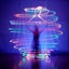 2X Battery-Operated LED Poi Balls Multi Coloured Light up Ball Belly Dance Party Carousel 6