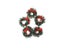 New 1/10 Pcs Miniature Christmas Wreaths For DIY Dollhouse Decor Carousel 6