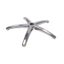 Chrome 5 Star Base With Black Castors 650Mm Dia Carousel 2