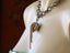 Artisan bleeding heart bling statement necklace 3 dimensional in diamantes Carousel 3