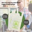 1000x Medium Reusable Plastic Singlet Shopping Bags 80% Recycled 38UM Compliant Carousel 3