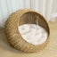 Dome Cat Bed for Medium Indoor Cats - Brown Carousel 3