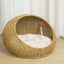 Dome Cat Bed for Medium Indoor Cats - Brown Carousel 4
