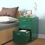 Gorilla Office - Mobile Metal 3 Drawer Cabinet - Pine Green Carousel 3