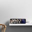 LED Display Digital Wall Clock Decor w/ Time Temperature Humidity Digital Alarm Carousel 4