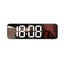 LED Display Digital Wall Clock Decor w/ Time Temperature Humidity Digital Alarm Carousel 10