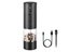 Electric Salt Pepper Grinder Set Rechargeable Adjustable Coarseness Mill Black Carousel 2
