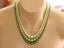 vintage 50s Graduating Green faux pearls West Germany Carousel 5