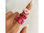 6Pcs Green Embrace Hands Rings Set For Women Metal Paint Coating INS Style Love Carousel 5