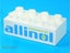 ®™DUPLO - 1 x White Brick 'POWERED BY allinol' (Disney Cars) ~Retired Nov 2012~ Carousel 1