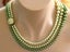 vintage 50s Graduating Green faux pearls West Germany Carousel 2