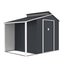 2.9m x 1.9m Garden Storage Box,Bike Shed,2-in-1 Carousel 7