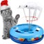 Funny Cat Toys for Indoor Cats Interactive Kitten Toys Roller Tracks with Catnip Carousel 2