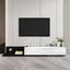 TV Unit Stand Cabinet Extendable Entertainment Console Side Table Black White Carousel 2