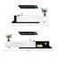 TV Unit Stand Cabinet Extendable Entertainment Console Side Table Black White Carousel 5