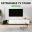 TV Unit Stand Cabinet Extendable Entertainment Console Side Table Black White Carousel 9