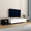 TV Unit Stand Cabinet Extendable Entertainment Console Side Table Black White Carousel 16