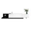 TV Unit Stand Cabinet Extendable Entertainment Console Side Table Black White Carousel 17