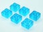 ®™DUPLO - 6 x Trans Light Blue Bricks Carousel 2