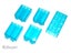 ®™DUPLO - 5 x Trans Light Blue Bricks Carousel 1