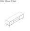 Ovela Scandinavian Style 2 Drawer TV Stand Carousel 1