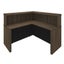 Alvorada Reception Desk II - Charuto/ Black Carousel 6