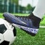Men Breathable Indoor Soccer Shoes Futsal Flying Woven Turf Soccer Football Carousel 7
