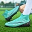Men Breathable Indoor Soccer Shoes Futsal Flying Woven Turf Soccer Football Carousel 8